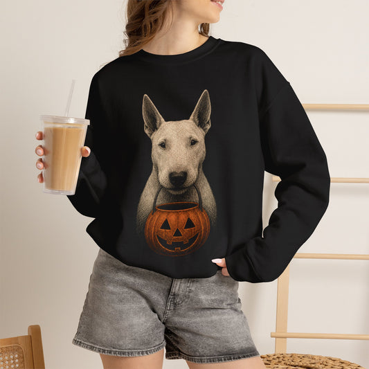 Bull Terrier Halloween Sweatshirt – Boop or Treat
