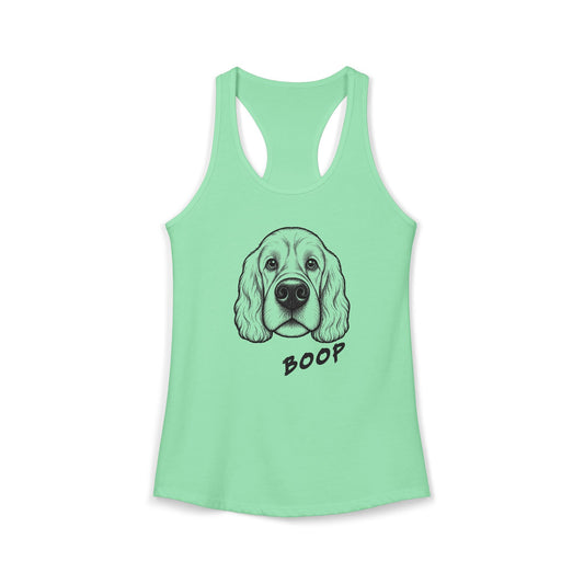 BOOP Classic - American Cocker Spaniel - Women's Racerback Tanktop