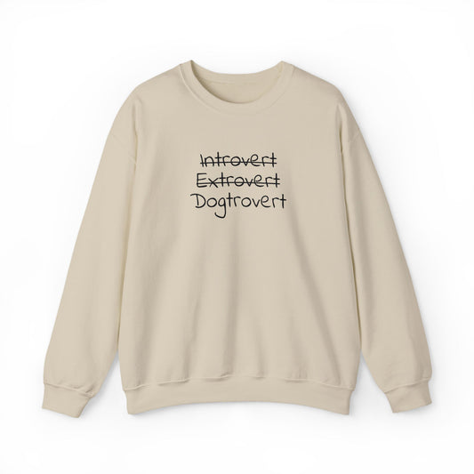 Dogtrovert Sweatshirt – Introvert Extrovert Dog Lover Shirt