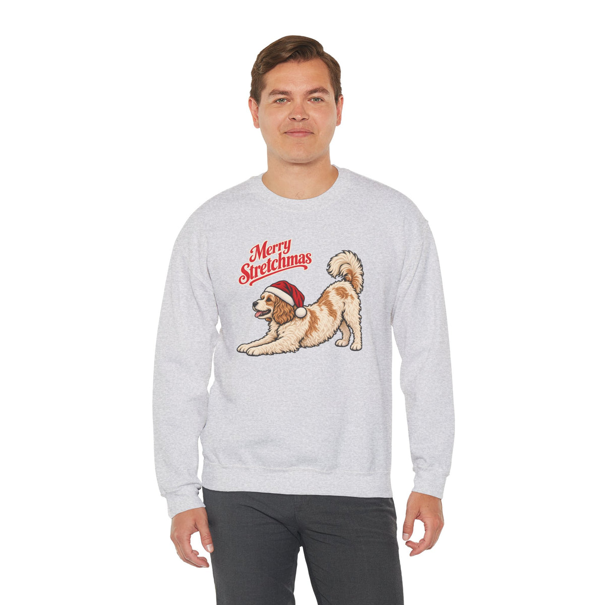 Cavachon Christmas Sweatshirt | Merry Stretchmas