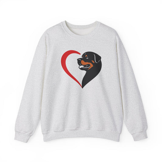 Rottweiler Heart Sweatshirt