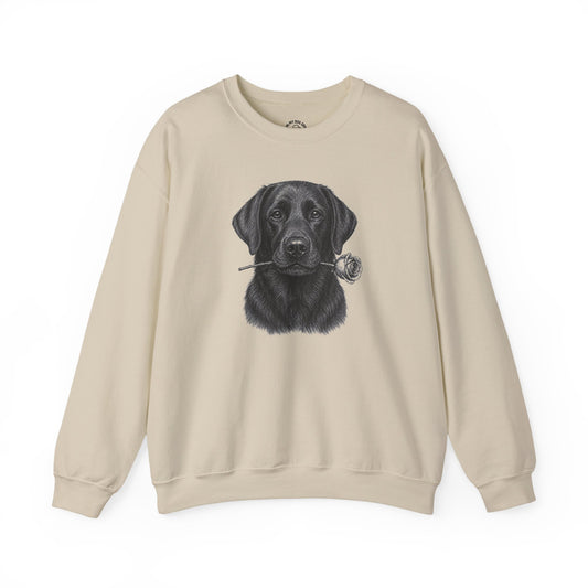 Black Labrador Retriever Rose Collection Sweatshirt