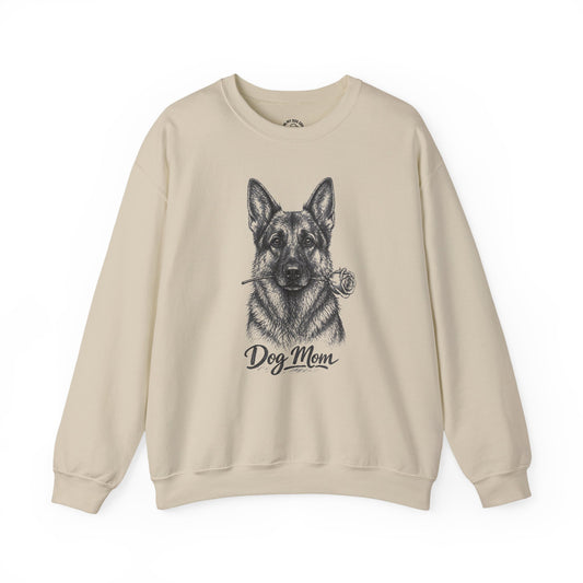 German Shepherd Dog Mom Sweatshirt (Rose Collection)