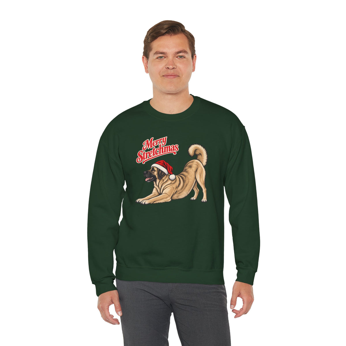 Kangal Shepherd Dog Christmas Sweatshirt | Merry Stretchmas
