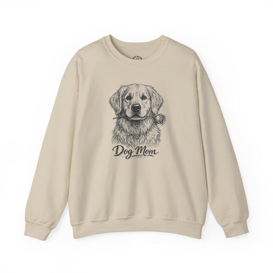 Golden Retriever Dog Mom Sweatshirt (Rose Collection)
