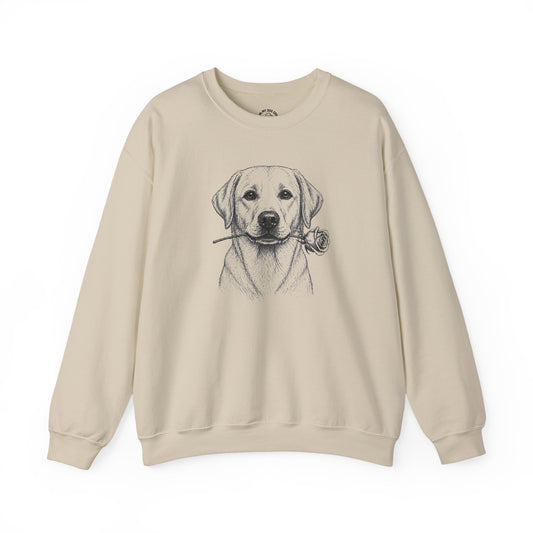 Yellow Labrador Retriever Rose Collection Sweatshirt