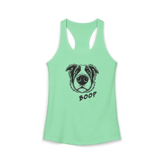 BOOP Classic - Border Collie - Women's Racerback Tanktop