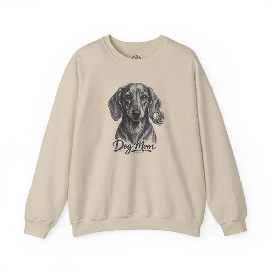 Dachshund Dog Mom Sweatshirt (Rose Collection)