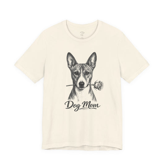 Basenji Dog Mom T-Shirt (Rose Collection)