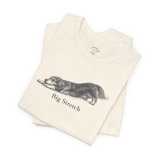 Big Stretch Long-Haired Dachshund T-Shirt