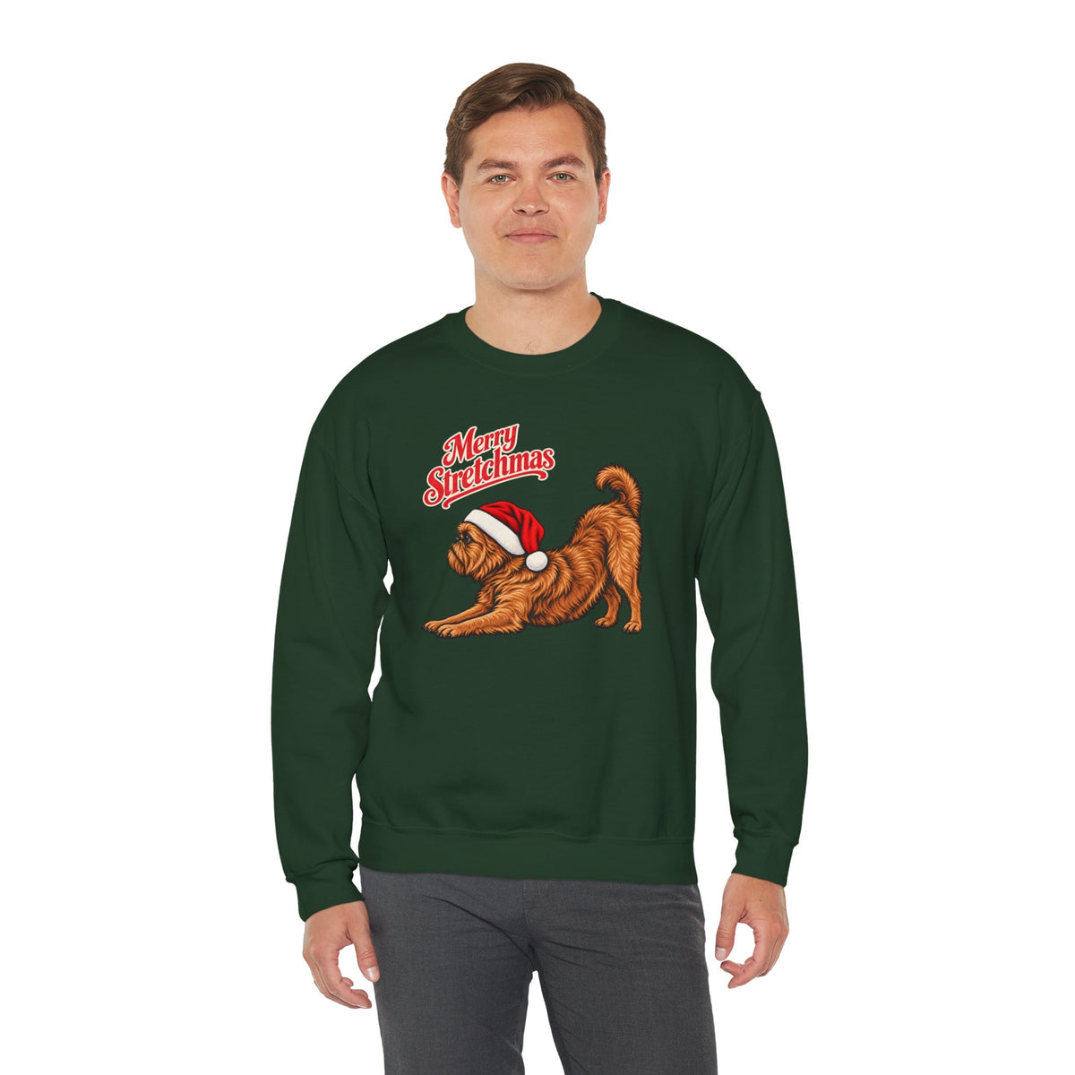 Brussels Griffon Christmas Sweatshirt | Merry Stretchmas