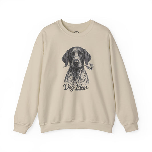 German Shorthaired Pointer GSP Dog Mom Sweatshirt (Rose Collection)