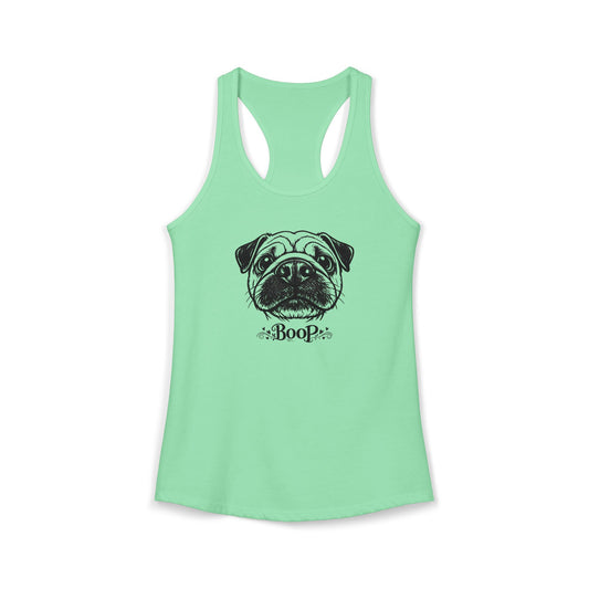 BOOP Pug - Women's Racerback Tanktop
