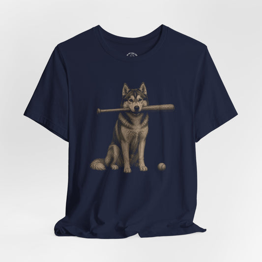 Bat Dog Husky T-Shirt