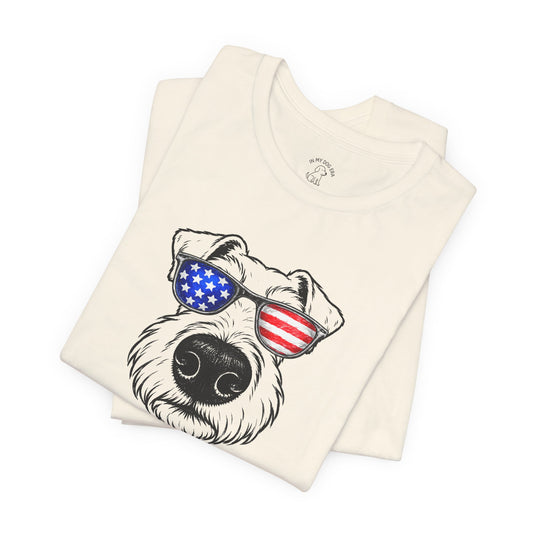 Red, White & BOOP Airedale Terrier T-Shirt
