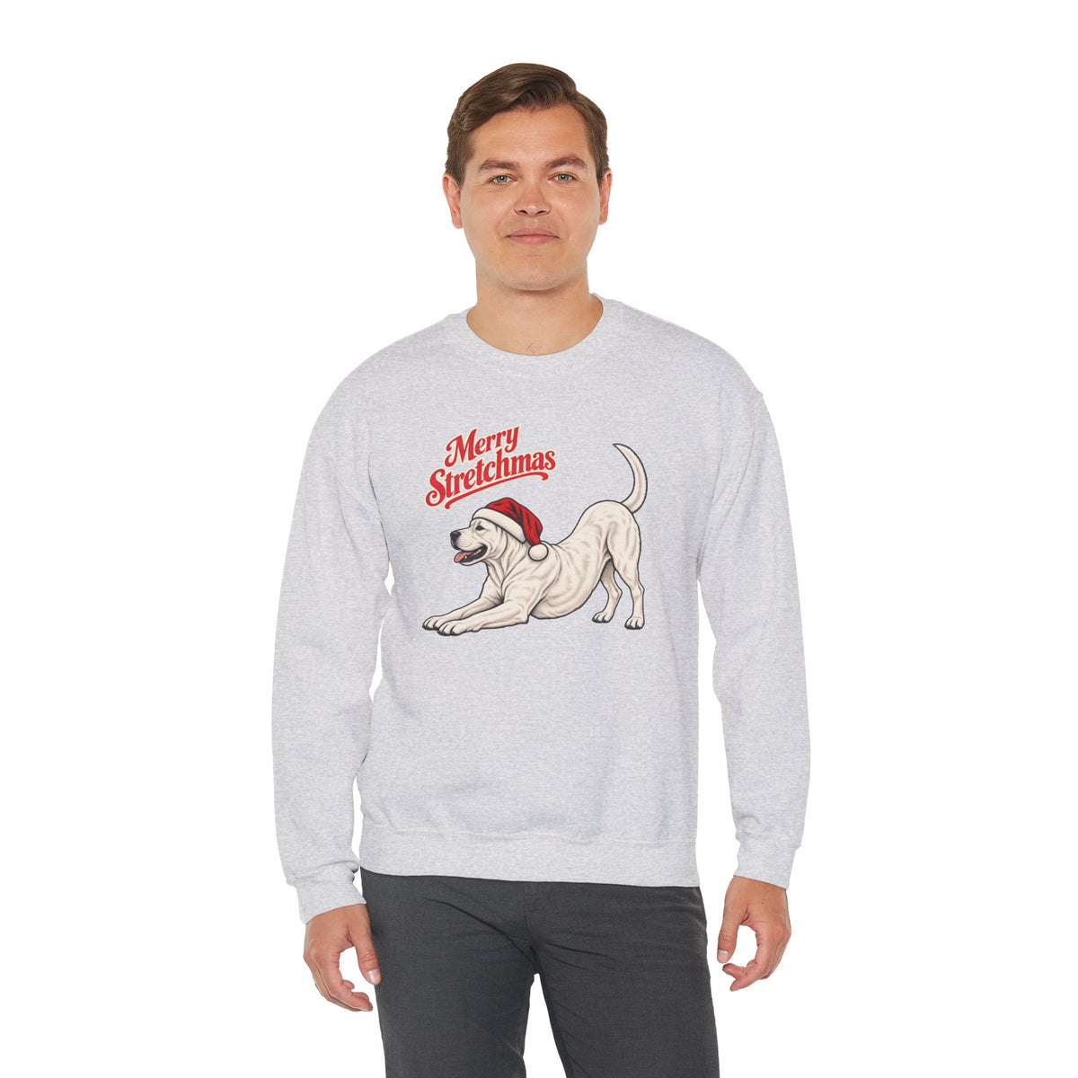 Dogo Argentino Christmas Sweatshirt | Merry Stretchmas