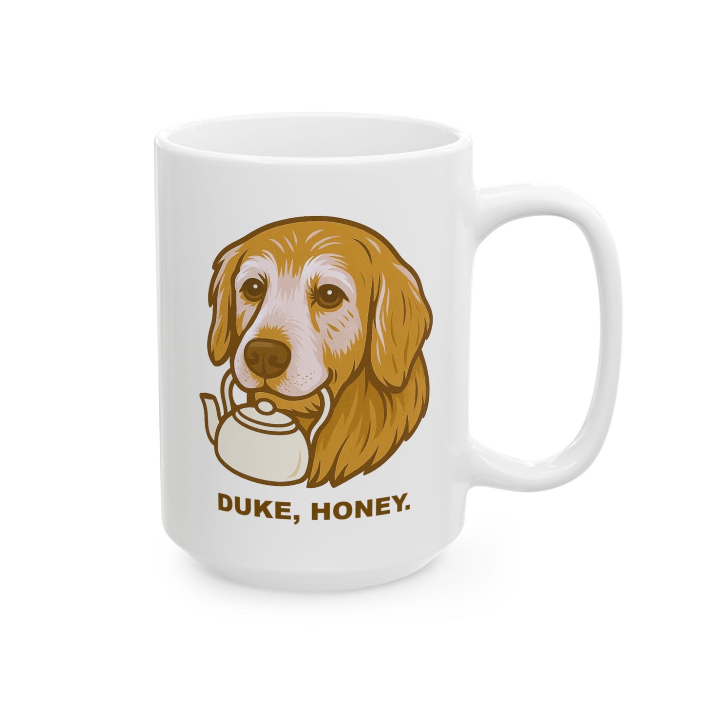 Duke, Honey Coffee Mug (White)