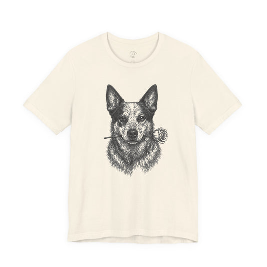 Australian Cattle Dog Heeler Rose Collection T-Shirt