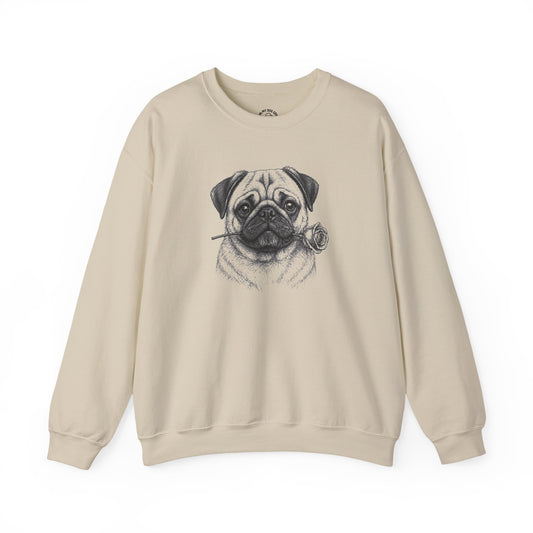 Pug Rose Collection Sweatshirt