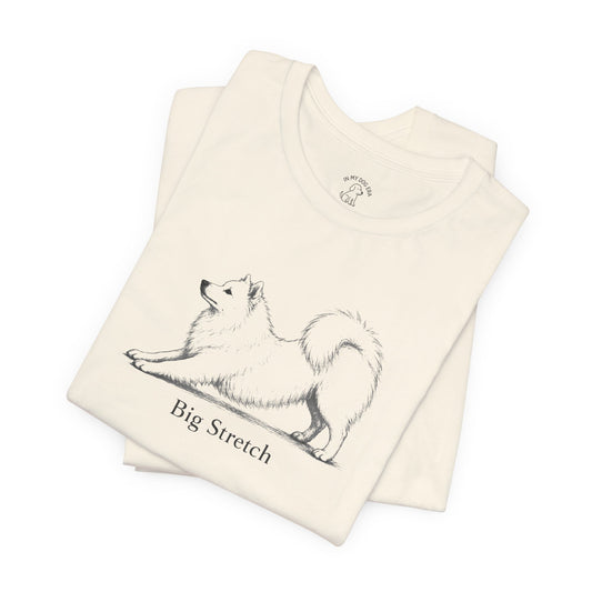 Big Stretch American Eskimo Dog T-Shirt