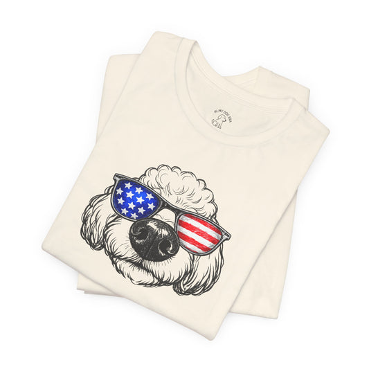 Red, White & BOOP Poodle T-Shirt