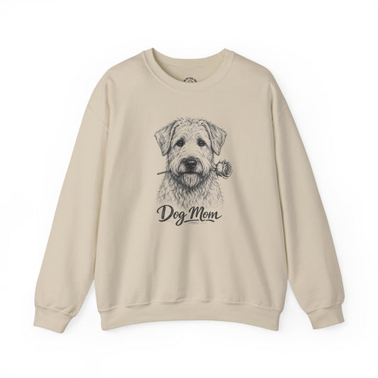 Wheaten Terrier Dog Mom Sweatshirt (Rose Collection)