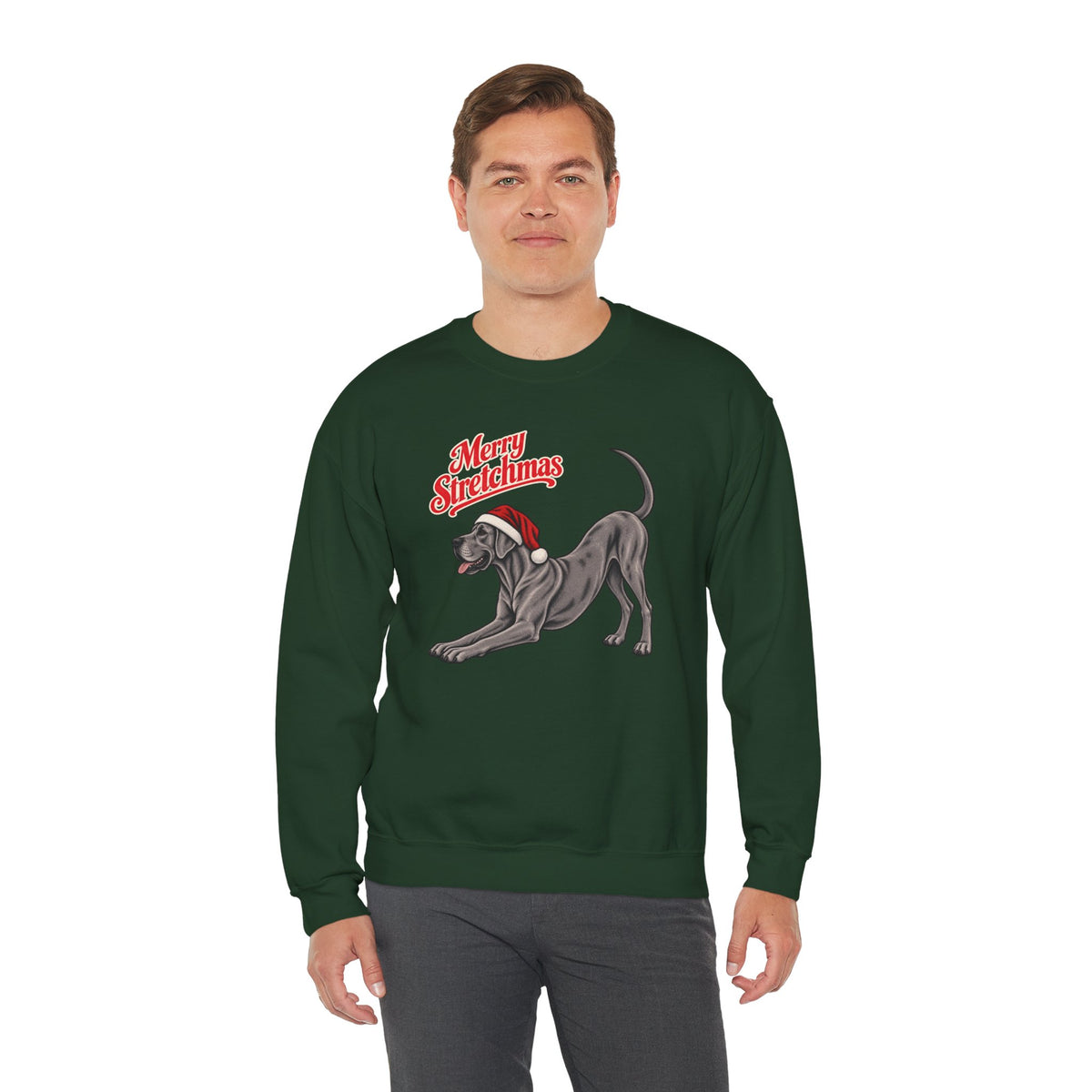 Great Dane Christmas Sweatshirt | Merry Stretchmas