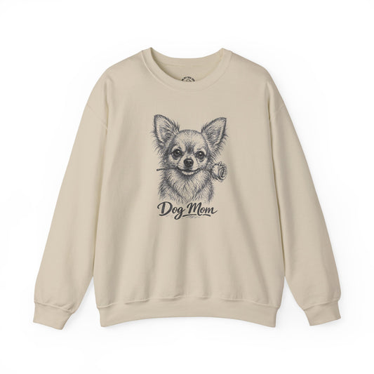 Chihuahua Dog Mom Sweatshirt (Rose Collection)