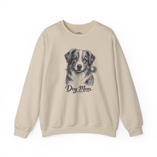 Australian Shepherd Dog Mom Sweatshirt (Rose Collection)