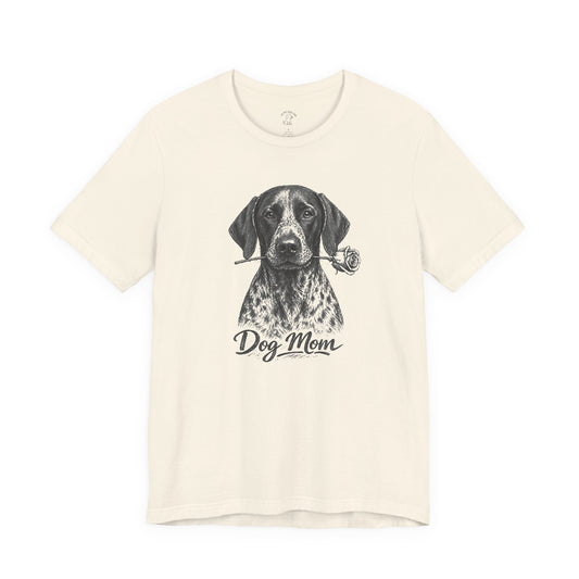 German Shorthaired Pointer GSP Dog Mom T-Shirt (Rose Collection)