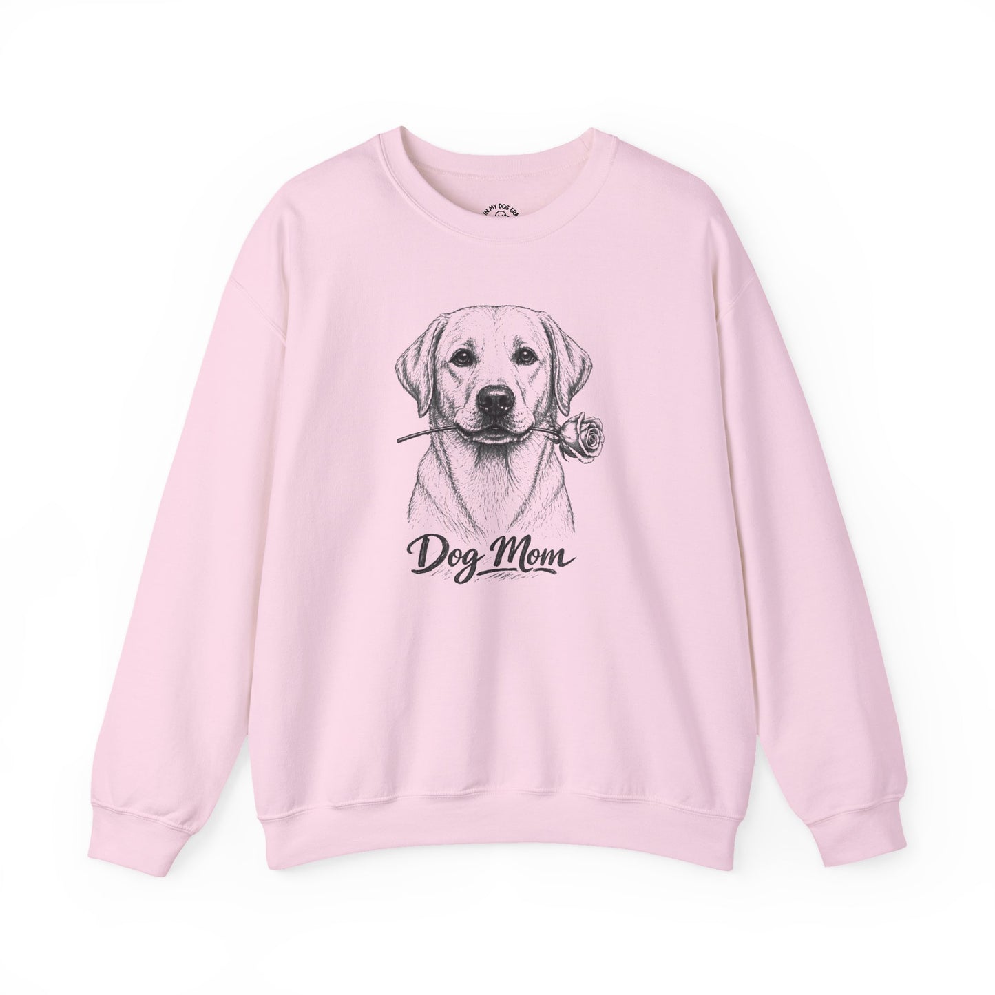 Yellow Labrador Retriever Dog Mom Sweatshirt (Rose Collection)