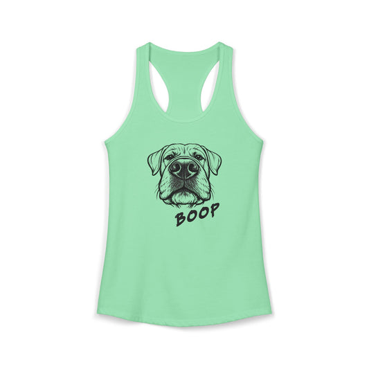BOOP Classic - Cane Corso - Women's Racerback Tanktop (Natural Ears)