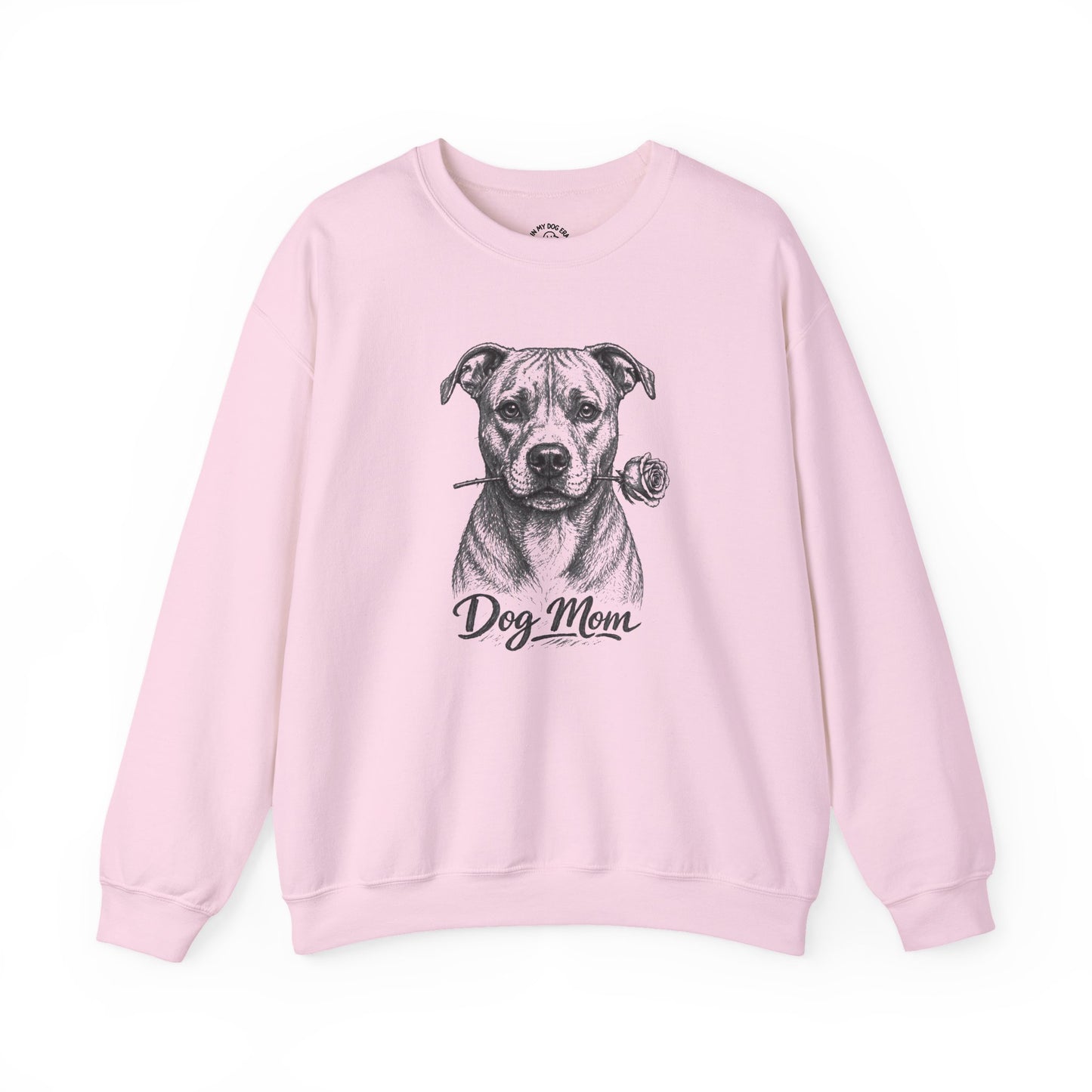 Pit Bull Dog Mom Sweatshirt (Rose Collection)