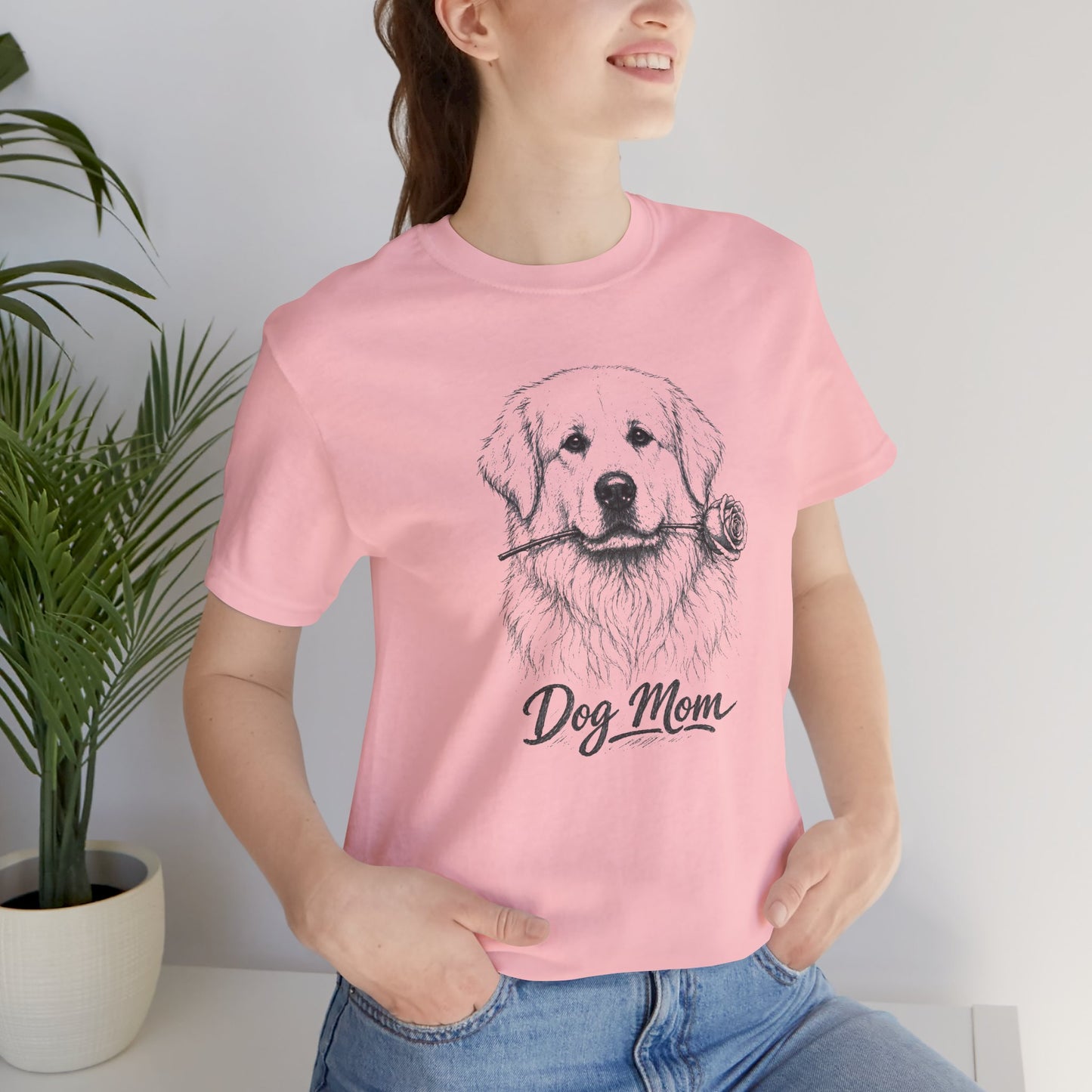 Great Pyrenees Dog Mom T-Shirt (Rose Collection)