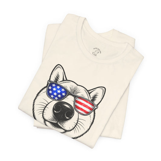 Red, White & BOOP Shiba Inu T-Shirt