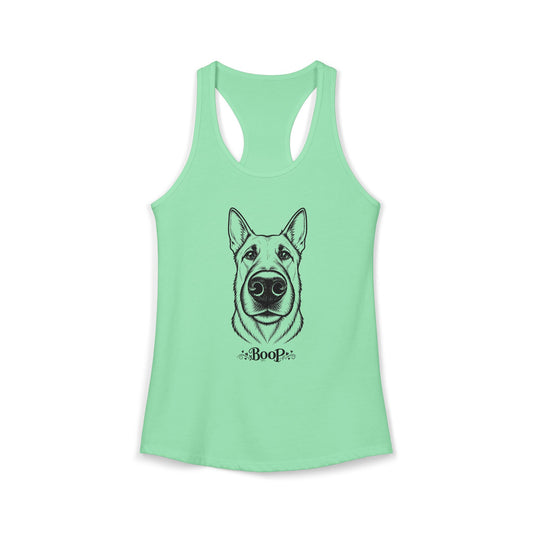 BOOP Belgian Malinois - Women's Racerback Tanktop