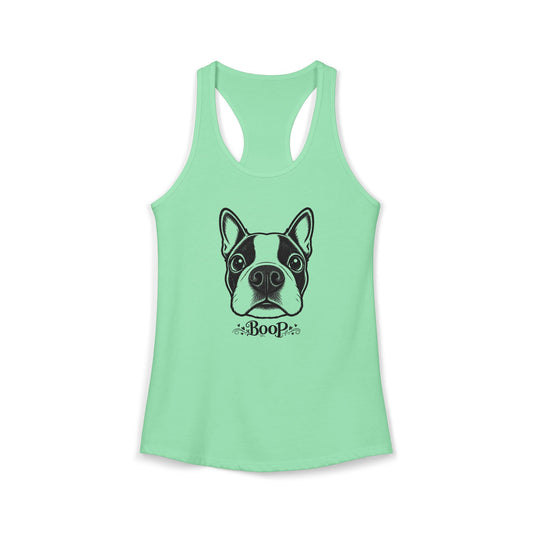 BOOP Boston Terrier - Women's Racerback Tanktop