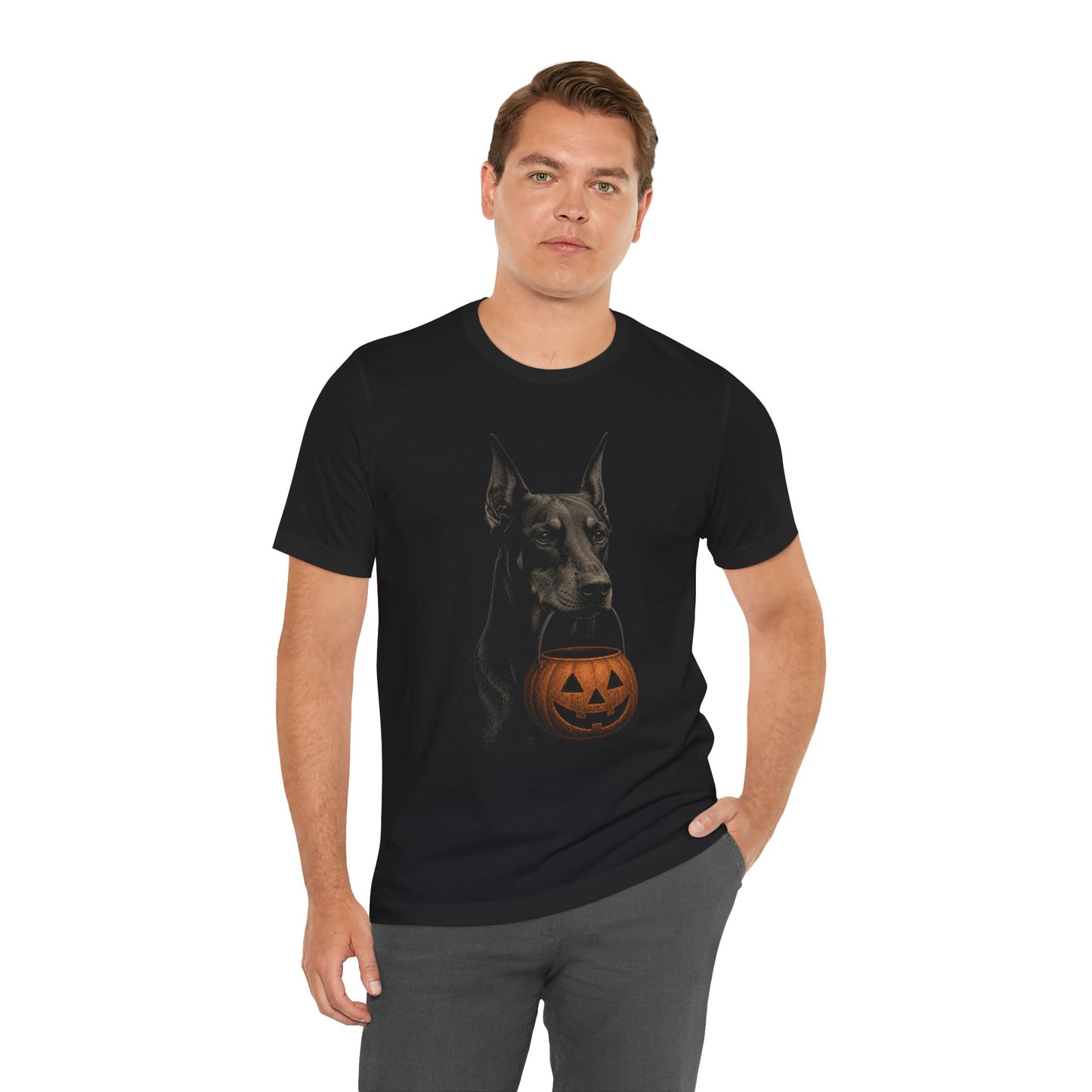Doberman Halloween T-Shirt – Boop or Treat