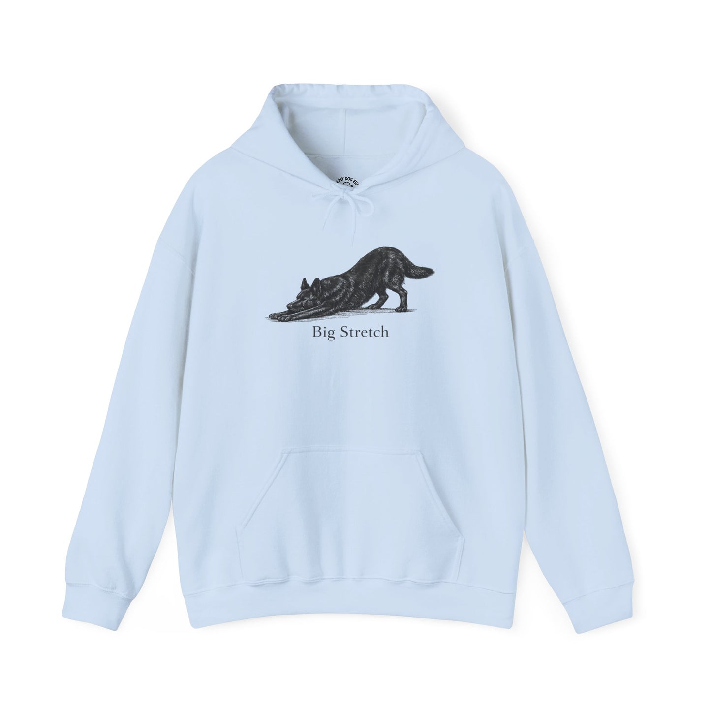 Big Stretch Black German Shepherd - Hoodie