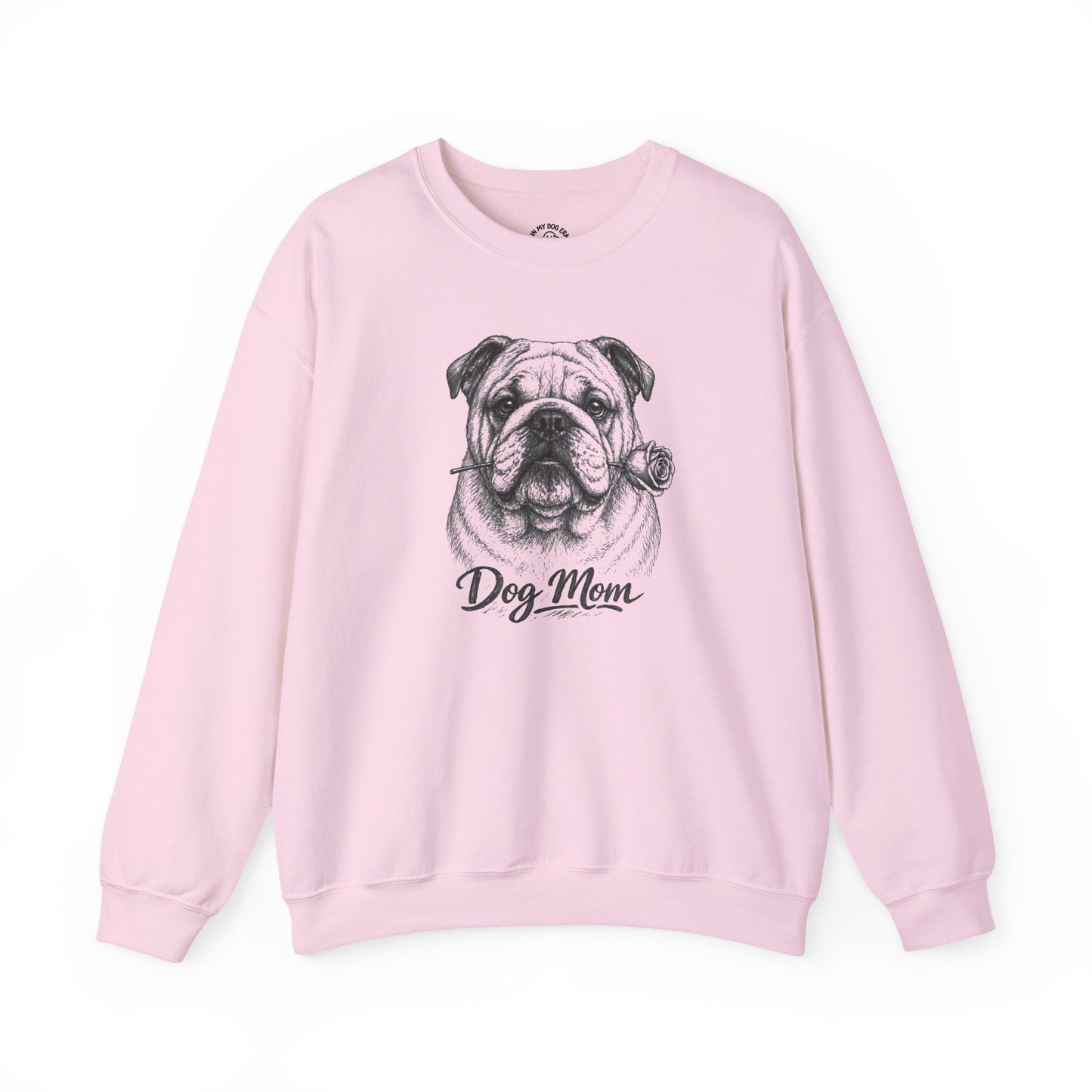 English Bulldog Dog Mom Sweatshirt (Rose Collection)