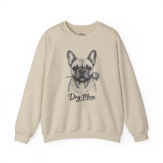 French Bulldog Dog Mom Sweatshirt (Rose Collection)