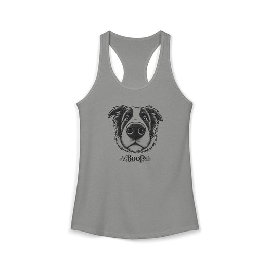 BOOP Border Collie - Women's Racerback Tanktop