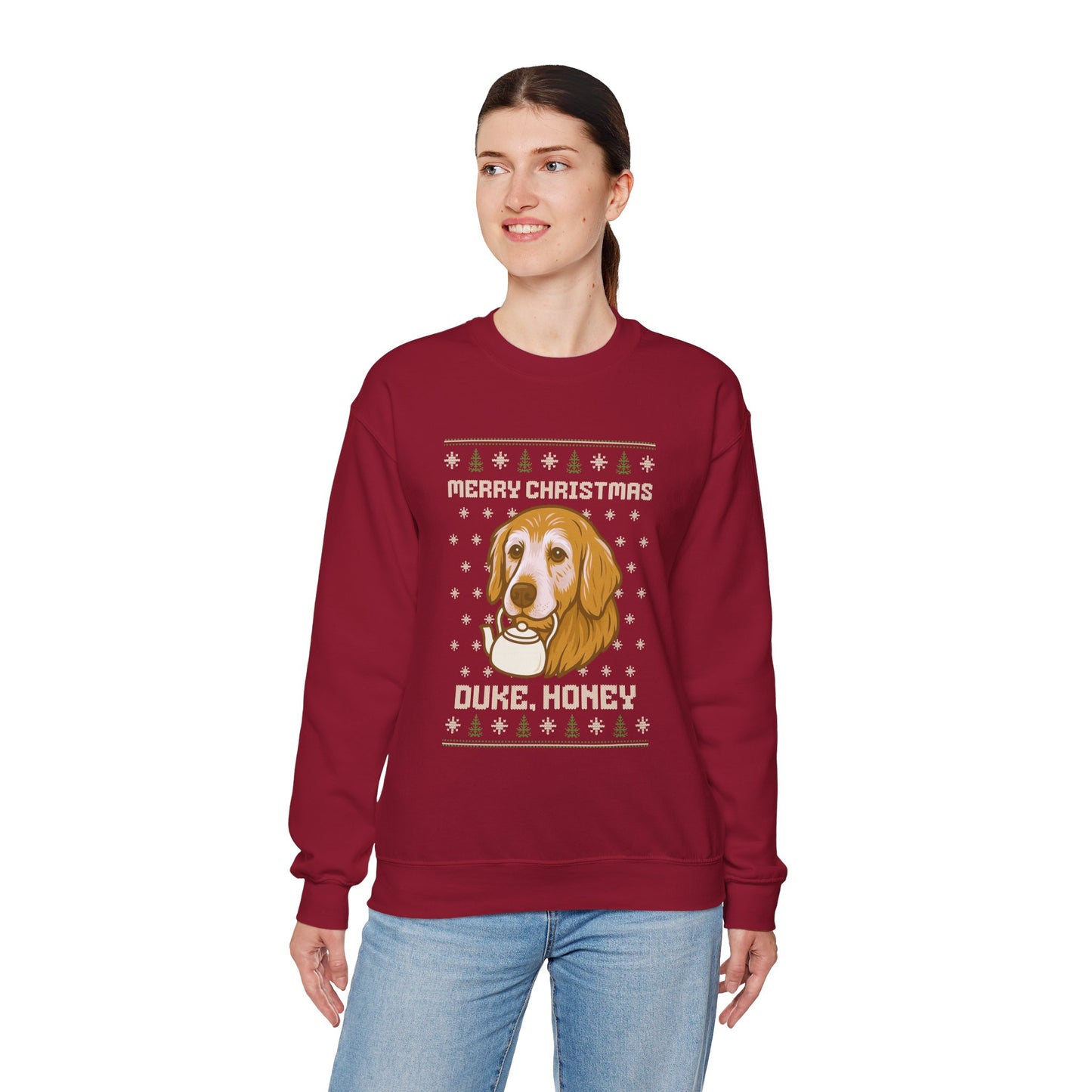 Merry Christmas Duke, Honey Christmas Sweatshirt
