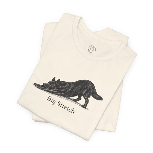 Big Stretch Black German Shepherd T-Shirt