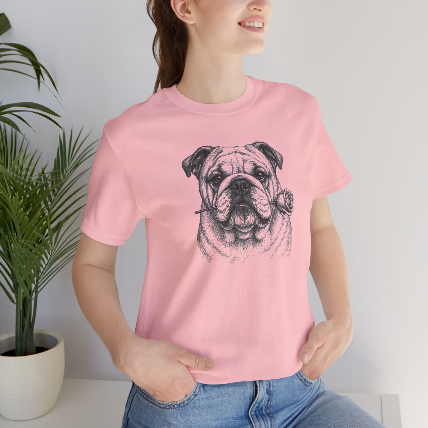 English Bulldog Rose Collection T-Shirt
