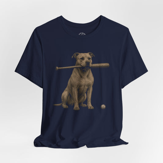 Bat Dog Pit Bull (Tan) T-Shirt