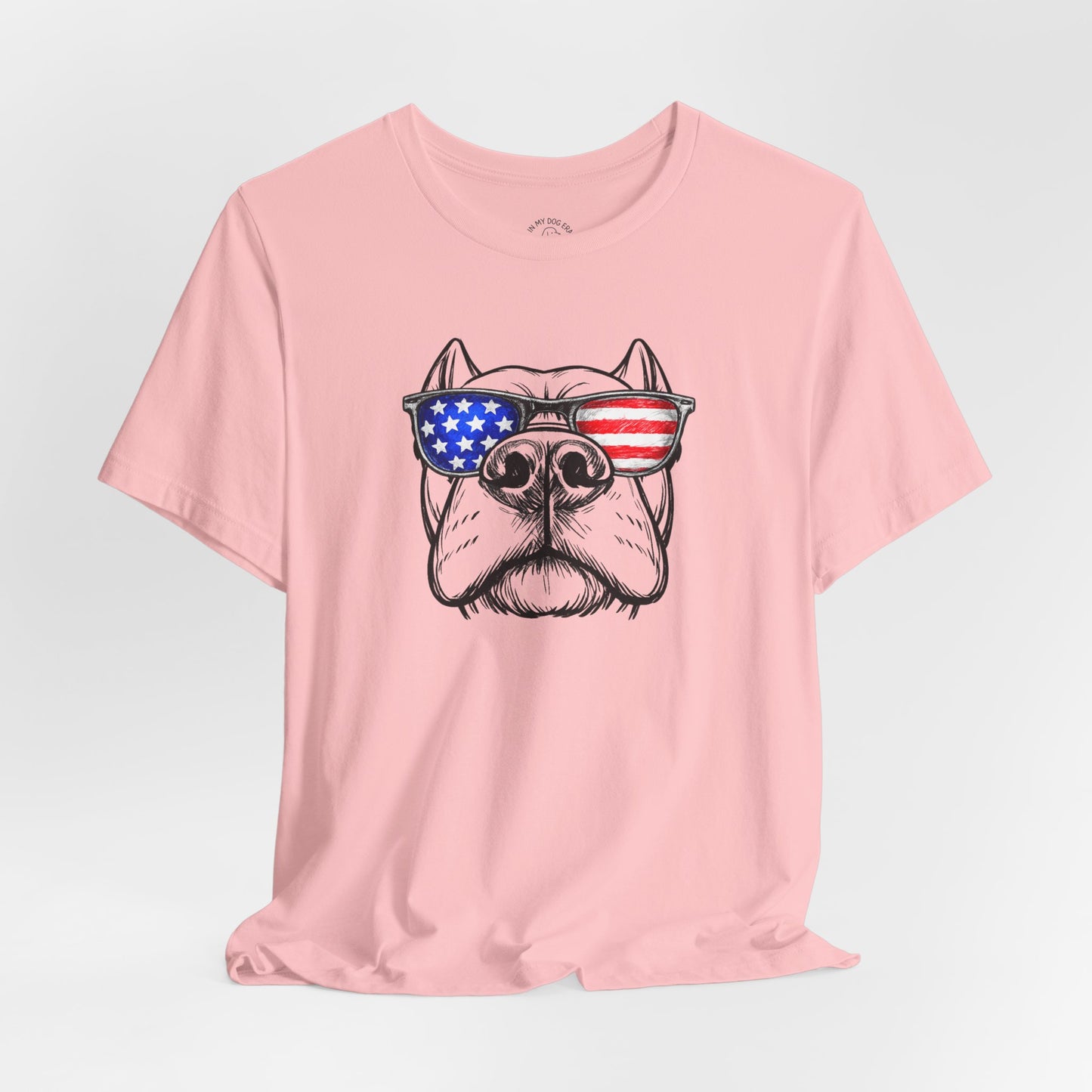 Red, White & BOOP Cane Corso T-Shirt (Cropped Ears)