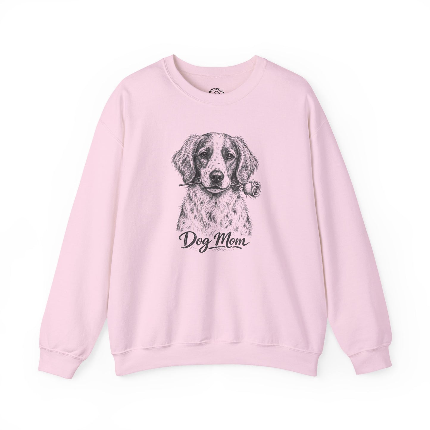 Brittany Dog Mom Sweatshirt (Rose Collection)