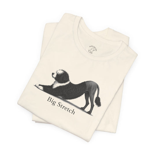 Big Stretch Portuguese Water Dog T-Shirt (Lion Cut)