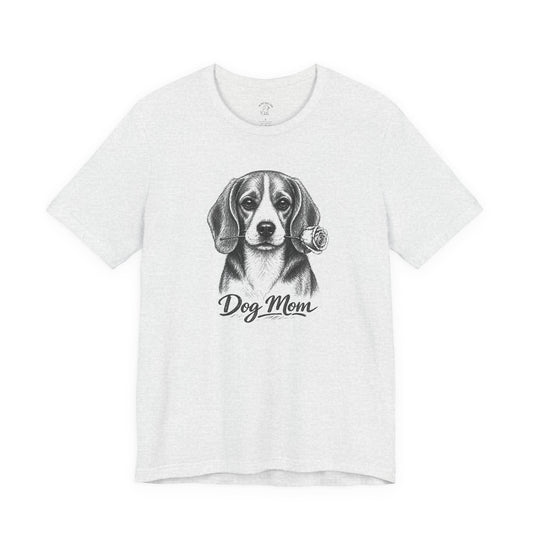 Beagle Dog Mom T-Shirt (Rose Collection)